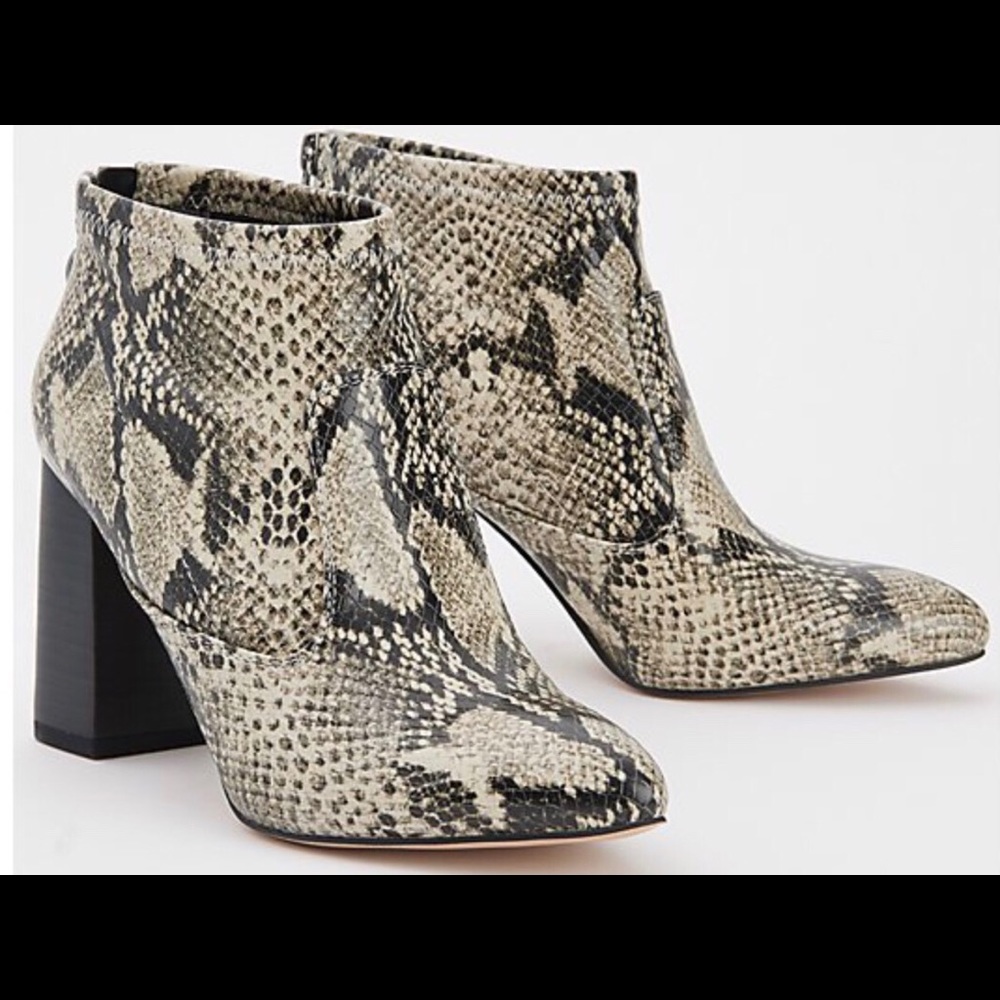 Franco Sarto Kacee snake print ankle bootie